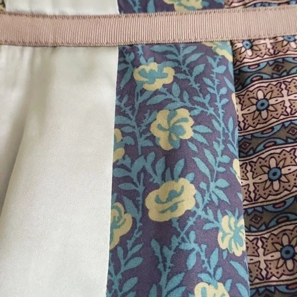 J.Jill Silk Patchwork Skirt – Vintage Elegance!